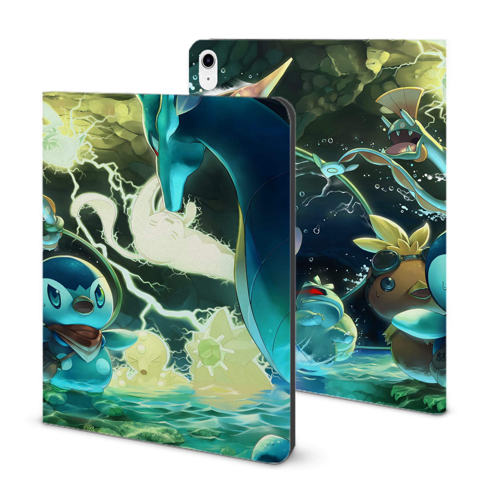 （画像用） ポケットモンスター Pokémon IPad ケース ブック型 PUレザー TPU 耐衝撃 軽量 薄型 ペン収納なし 全面保護 IPad 各モデル対応